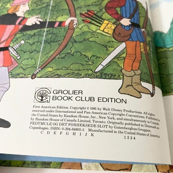 Vtg 1981 Walt Disney Presents Goofy and the Enchanted Castle Hardcover - Picture 10 of 16